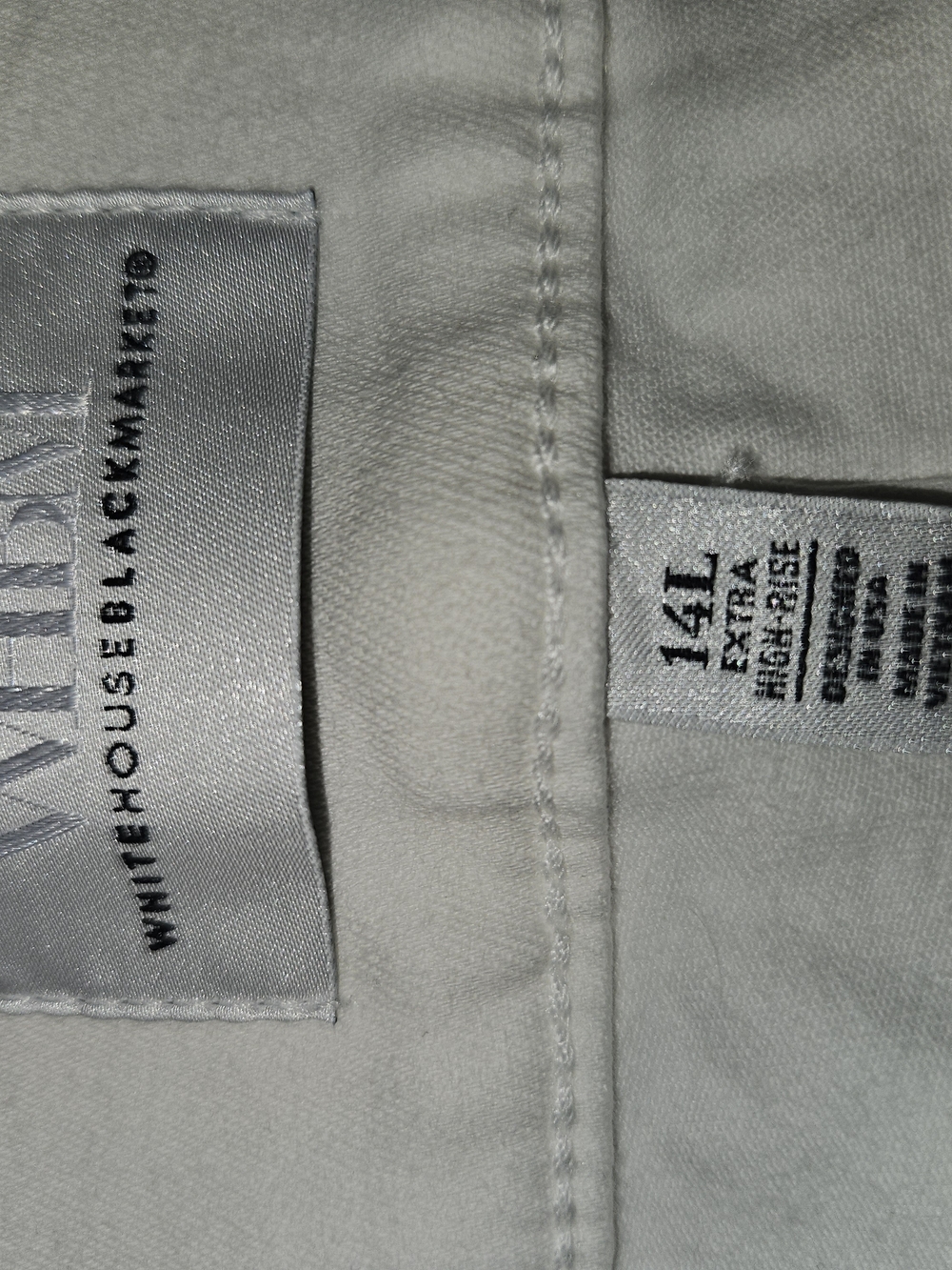 WHBM White High-Waist Jeans